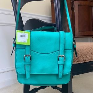 Green/teal crossbody new with tags Kelly and Katie